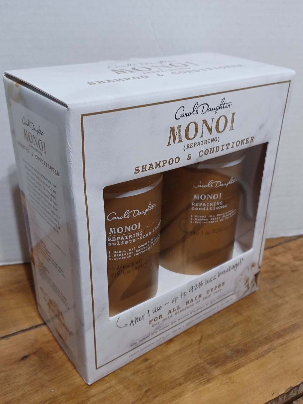 CAROLS DAUGHTER Monoi Repairing Sulfate Free Shampoo & Conditioner 23 oz  NIB